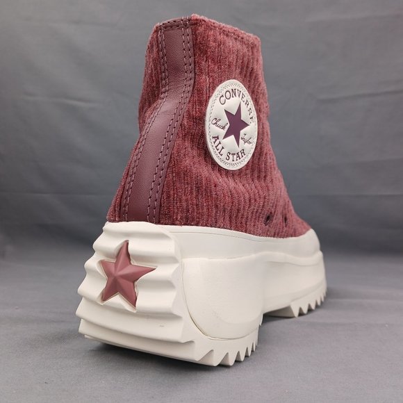 Converse Run Star Hike Women's Platform Sneaker Boot Purple Corduroy Sizes 7-10 - Picture 5 of 9